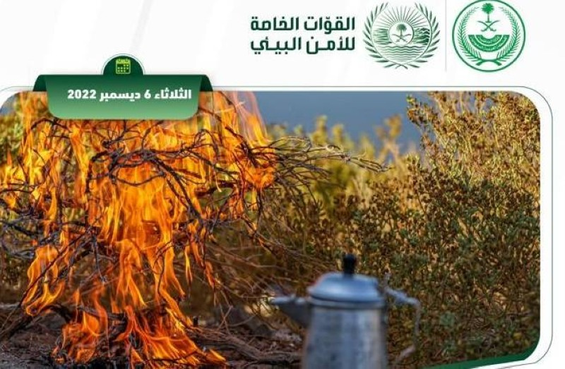 الأمن البيئي يضبط مخالفين لنظام البيئة لإشعالهم النار في أراضي الغطاء النباتي في منطقة عسير